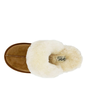 WARATAH UGG® Australian Made Premium Sheepskin Ladies Scuff - Chestnut