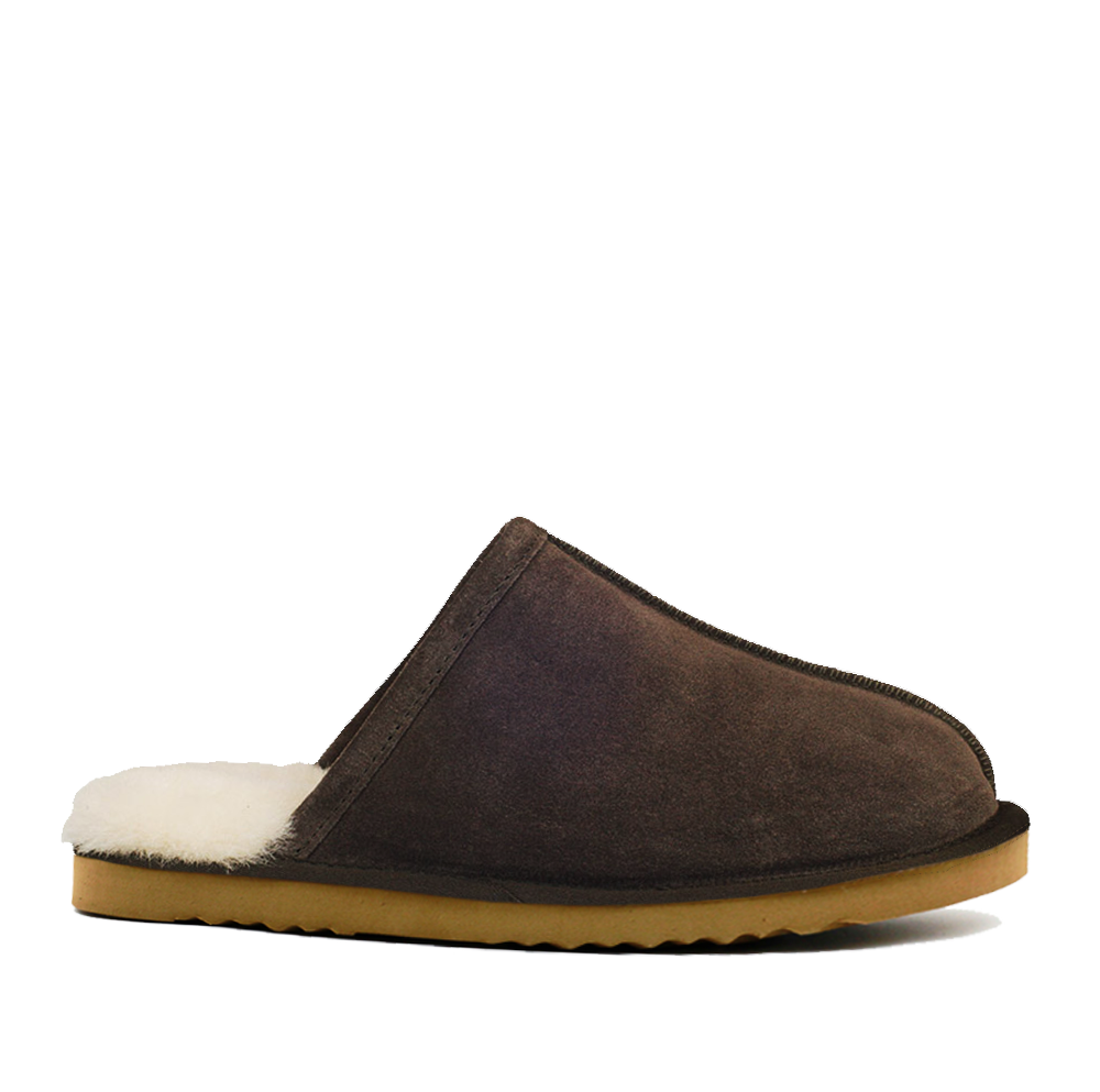 WARATAH UGG® Australian Made Premium Sheepskin Mens Scuff - Chocolate