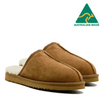 WARATAH UGG® Australian Made Premium Sheepskin Mens Scuff - Chestnut