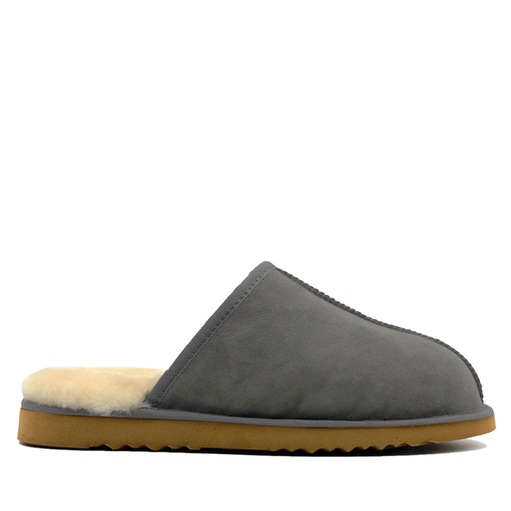 WARATAH UGG® Australian Made Premium Sheepskin Mens Scuff - Grey