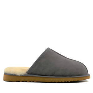 WARATAH UGG® Australian Made Premium Sheepskin Mens Scuff - Grey