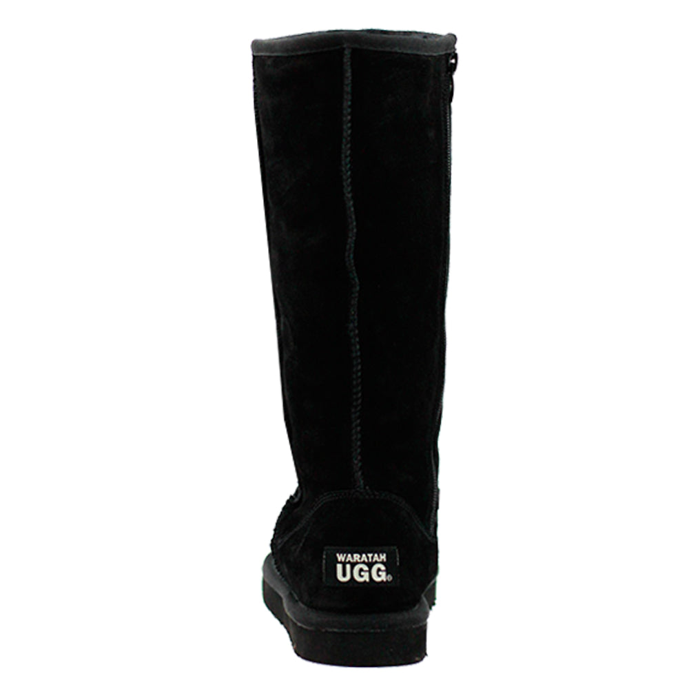WARATAH UGG® Water Resistant Tall Zip Up Boot - Black
