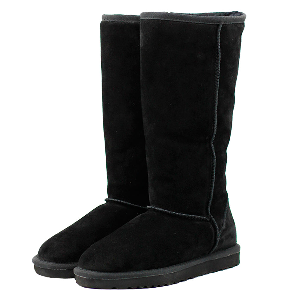Ugg tall black boots womens top