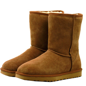 WARATAH UGG® Mens Water Resistant Short Mid Zip Up Boot - Chestnut