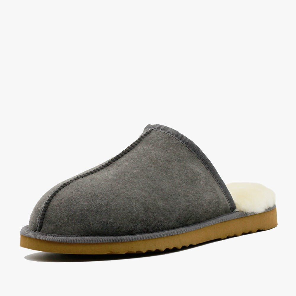 WARATAH UGG® Australian Made Premium Sheepskin Mens Scuff - Grey